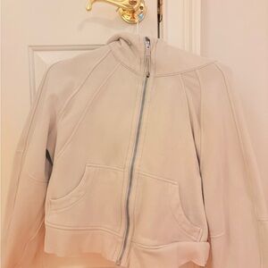 Lululemon Athletica Cream Zip-Up Hoodie